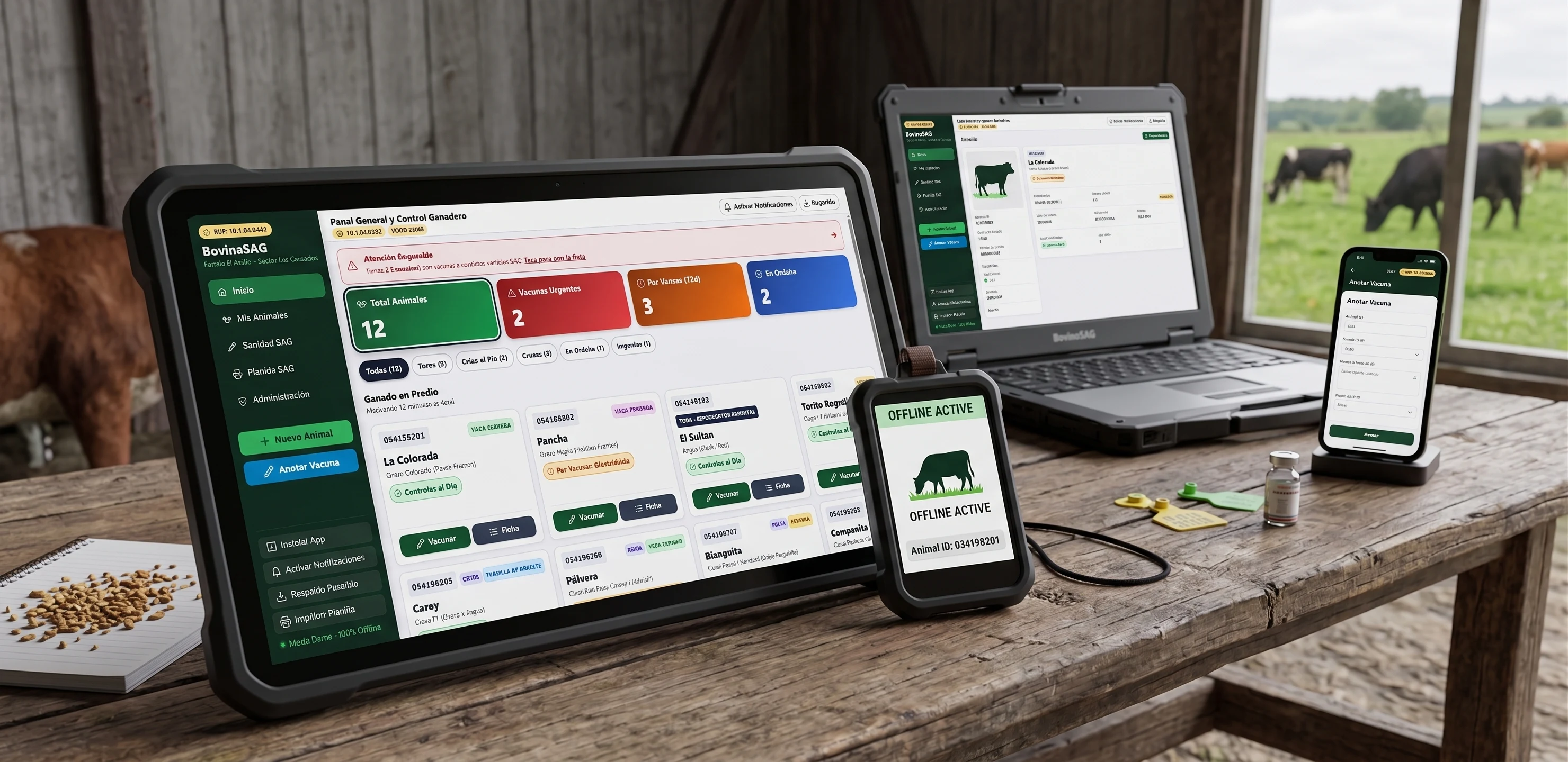 Plataforma BovinoSAG Rural en producción