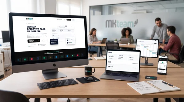 Mockup de MKTeam Space
