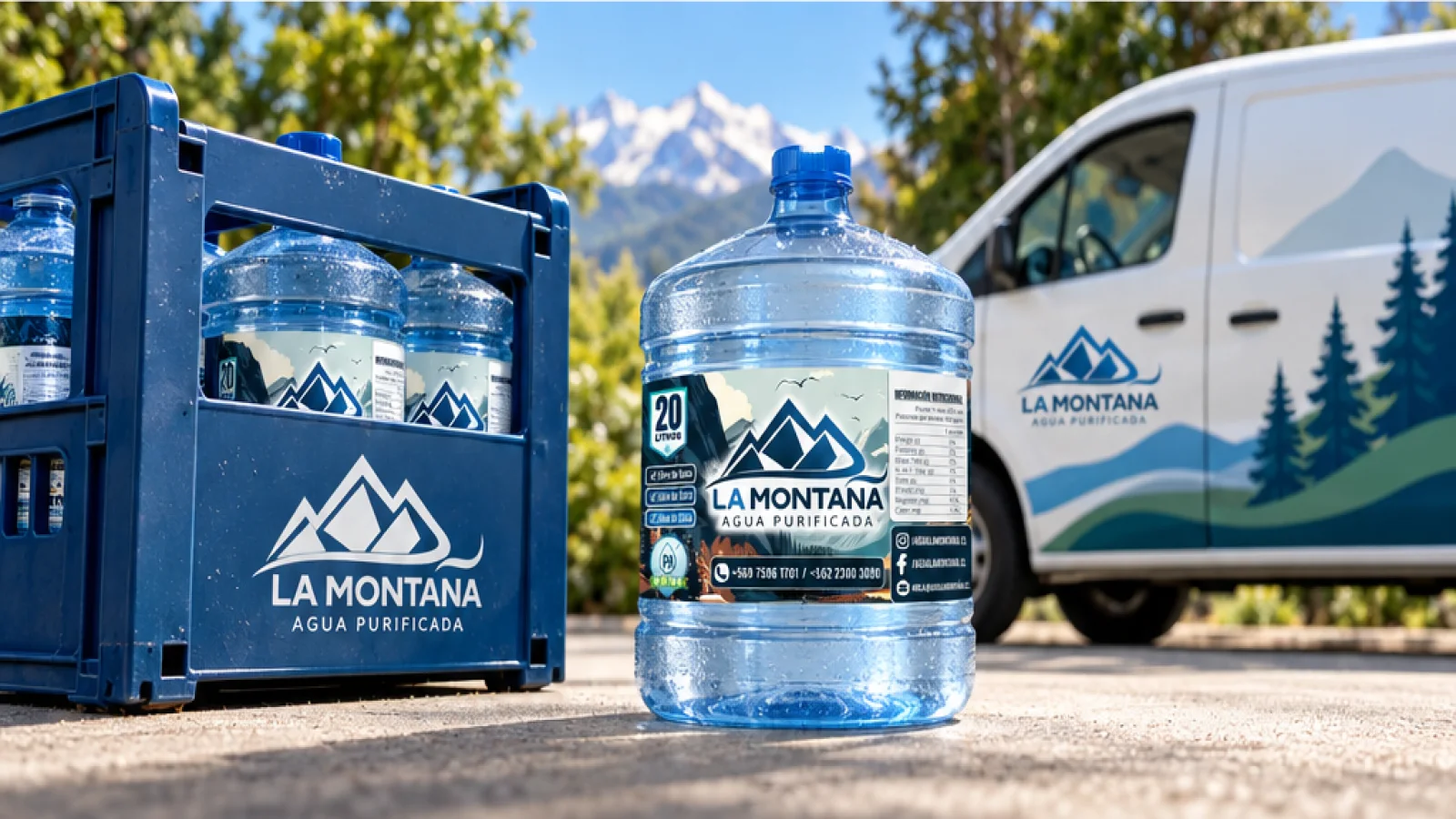 Bidón de Agua La Montaña en su contexto de distribución