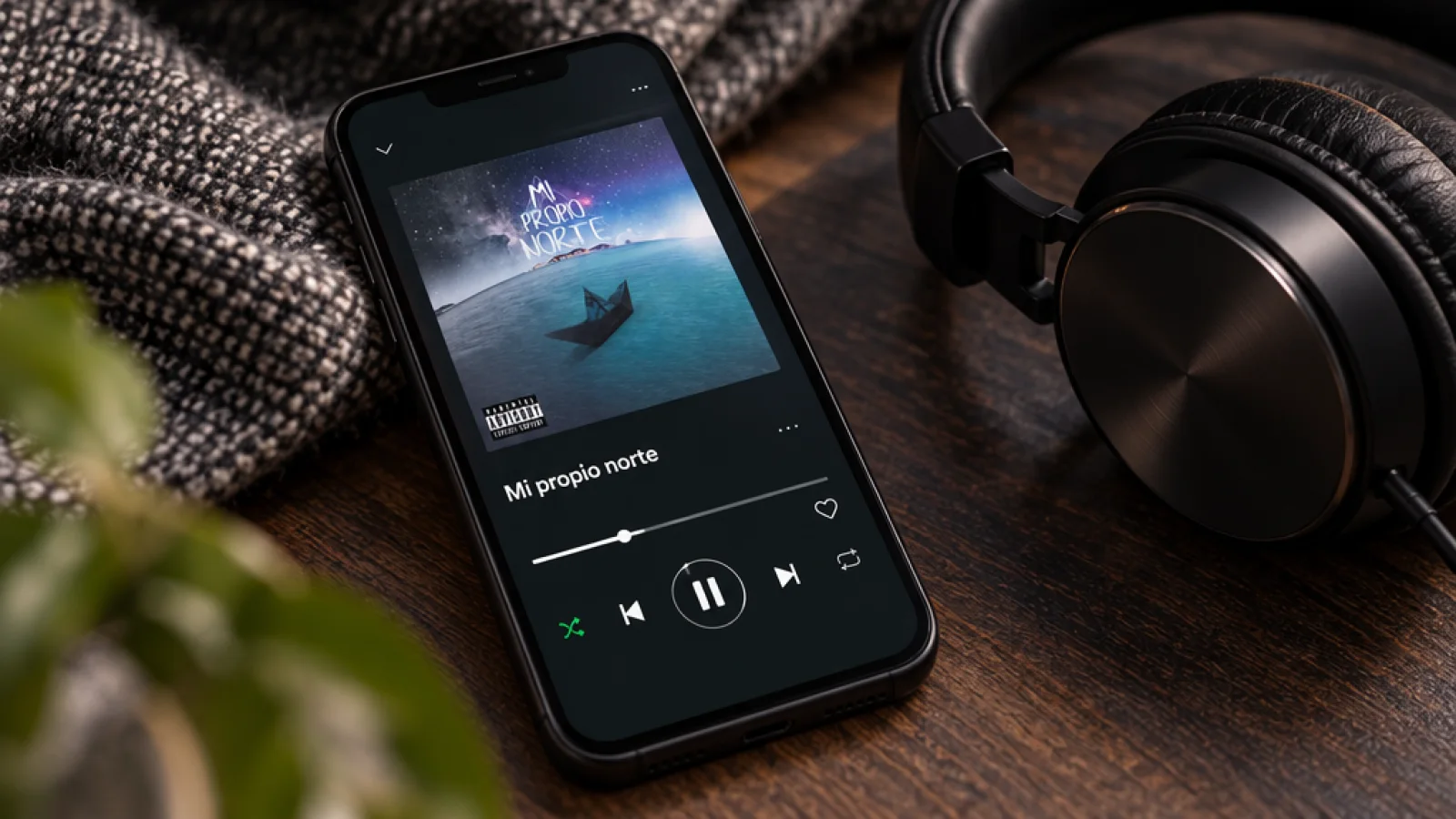 Pieza promocional para plataformas de música.