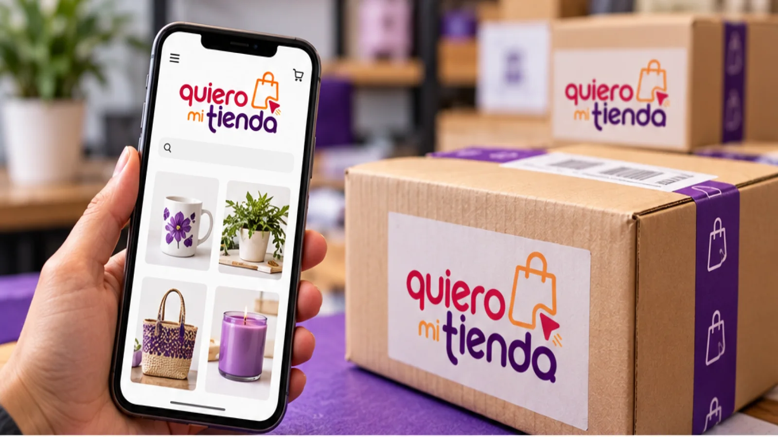 Aplicación de marca en contexto.